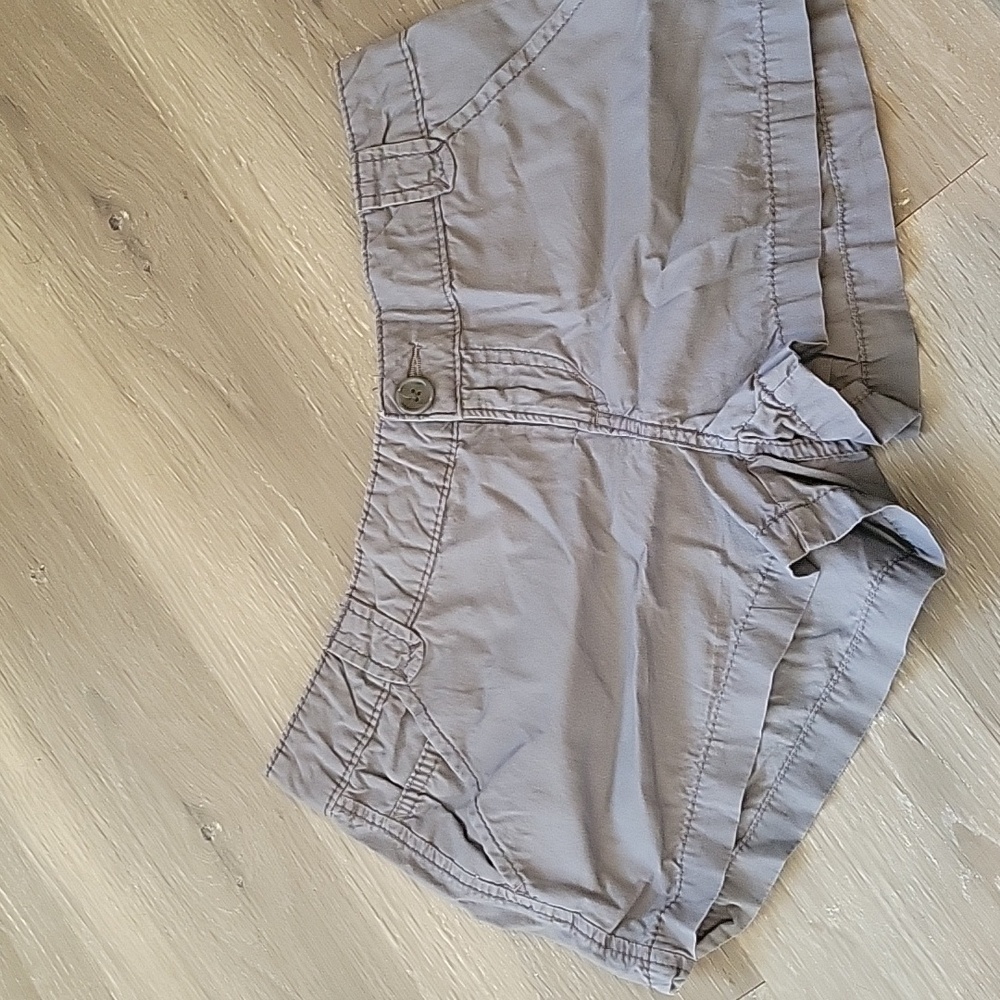 Gray cotton shorts